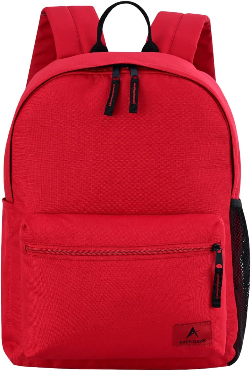 Classic Backpack - Eco-Friendly 14L Capacity, 100% Recycled Polyester, Water-Resistant, Padded Laptop Pocket (15") (Red)