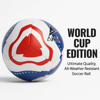 World Cup Soccer Ball – USA Themed Patriotic Stars & Stripes Design