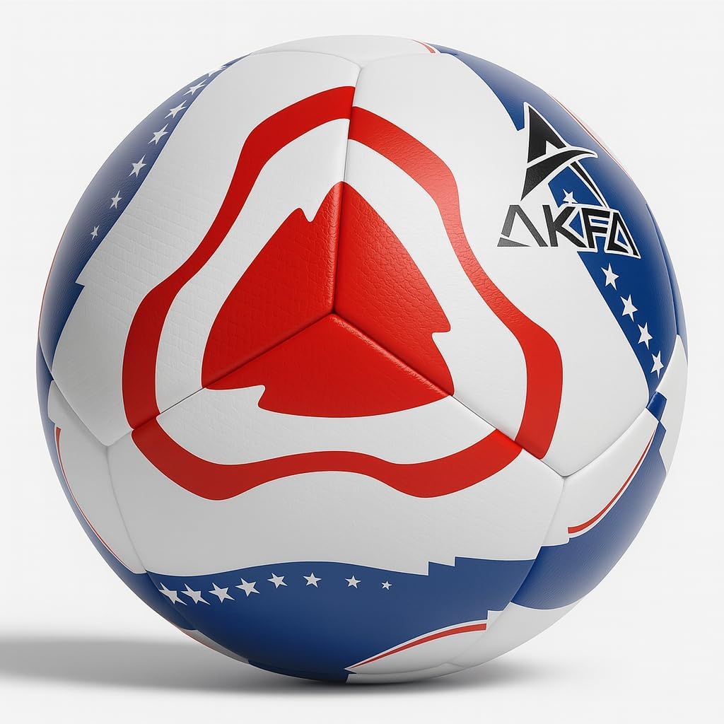 World Cup Soccer Ball – USA Themed Patriotic Stars & Stripes Design
