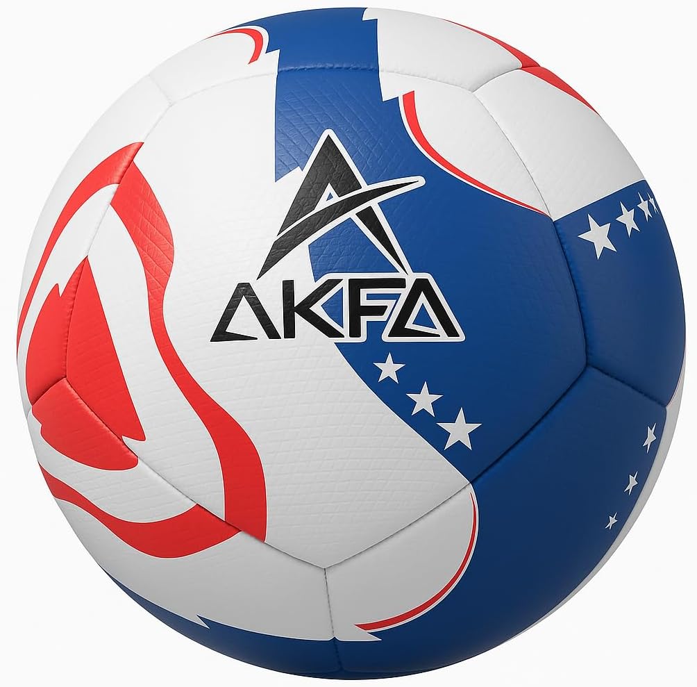World Cup Soccer Ball – USA Themed Patriotic Stars & Stripes Design