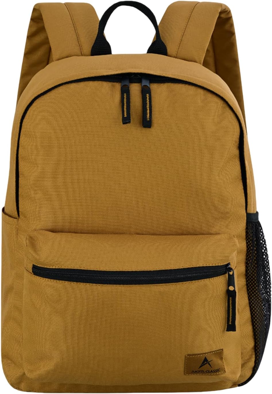 Classic Backpack - Eco-Friendly 14L Capacity, 100% Recycled Polyester, Water-Resistant, Padded Laptop Pocket (15") (Mustard)